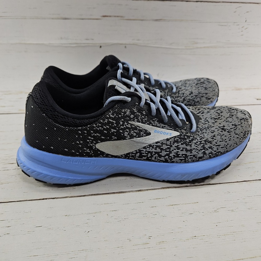 Brooks Launch 6 Womens 9.5 Blue Running Walking Athletic Comfort Sneakers Shoes - Picture 5 of 10